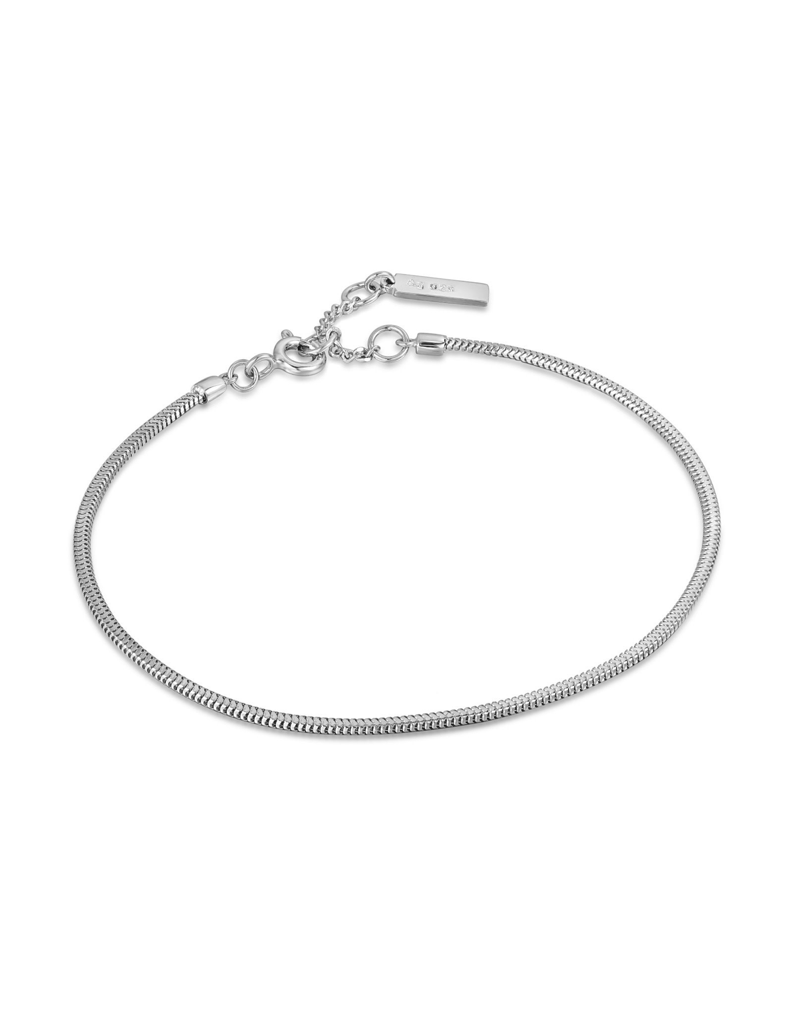 Ania Haie Armband - Snake chain - zilver