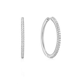 Ania Haie Oorbellen - Glam hoop - zilver