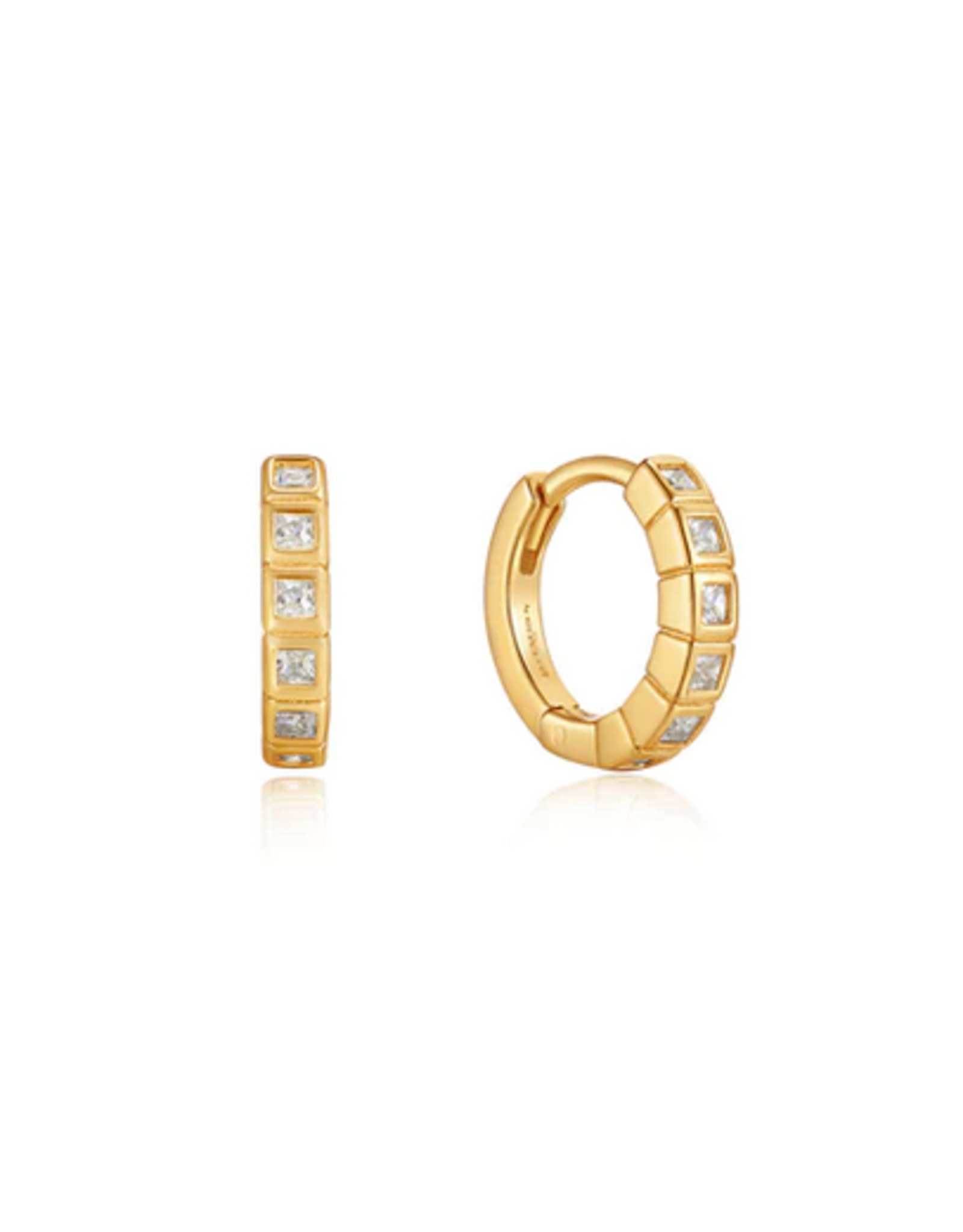 Ania Haie Oorbellen - Glam huggie hoop - gold