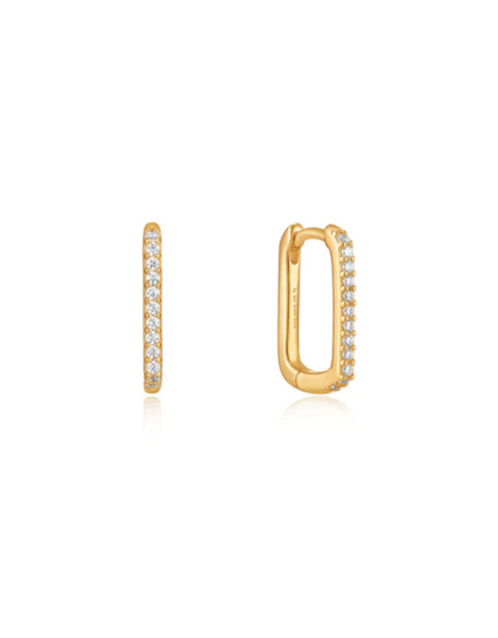 Ania Haie Oorbellen - Glam oval hoop - gold