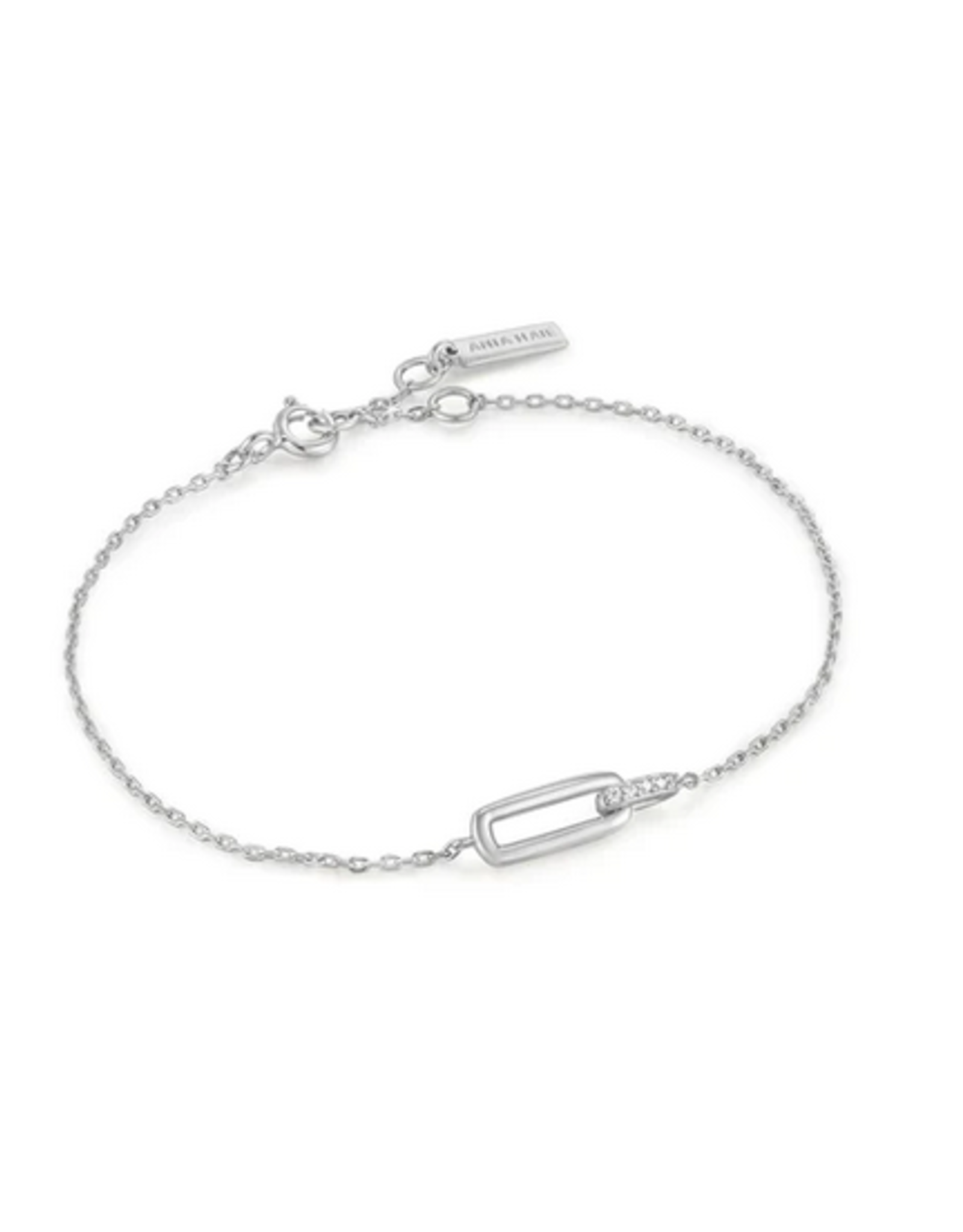 Ania Haie Ania Haie - Glam interlock bracelet - silver