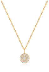 Ania Haie Ketting - Glam disc pendant - gold