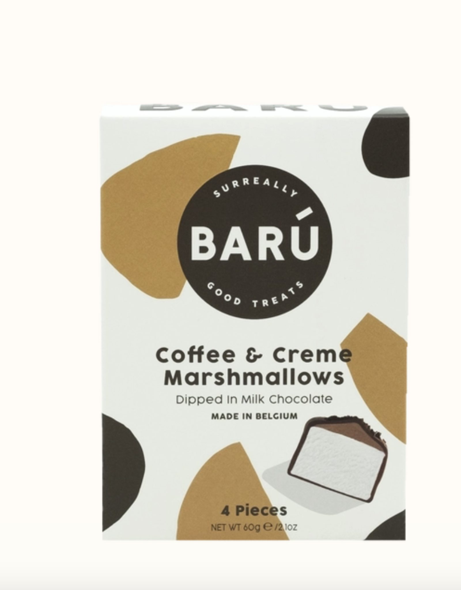 Barú Barú - Marshmallows 60g melk chocolade koffie & creme