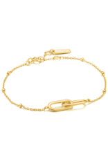 Ania Haie Armband - Beaded chain link - goud