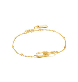 Ania Haie Armband - Beaded chain link - goud