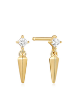 Ania Haie Oorbellen - Sparkle spike stud - goud