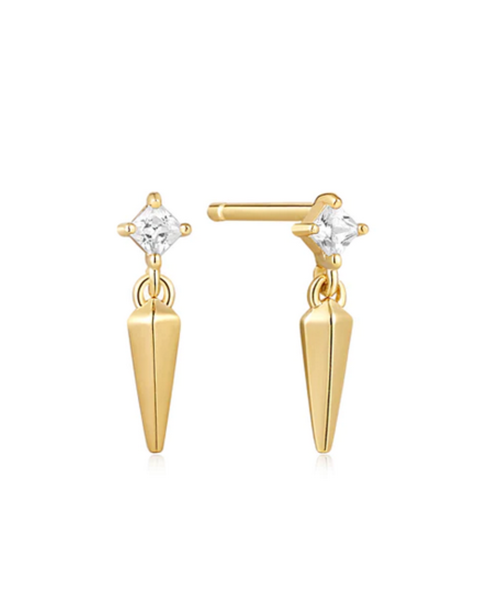 Ania Haie Oorbellen - Sparkle spike stud - goud