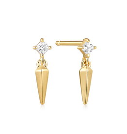 Ania Haie Oorbellen - Sparkle spike stud - goud