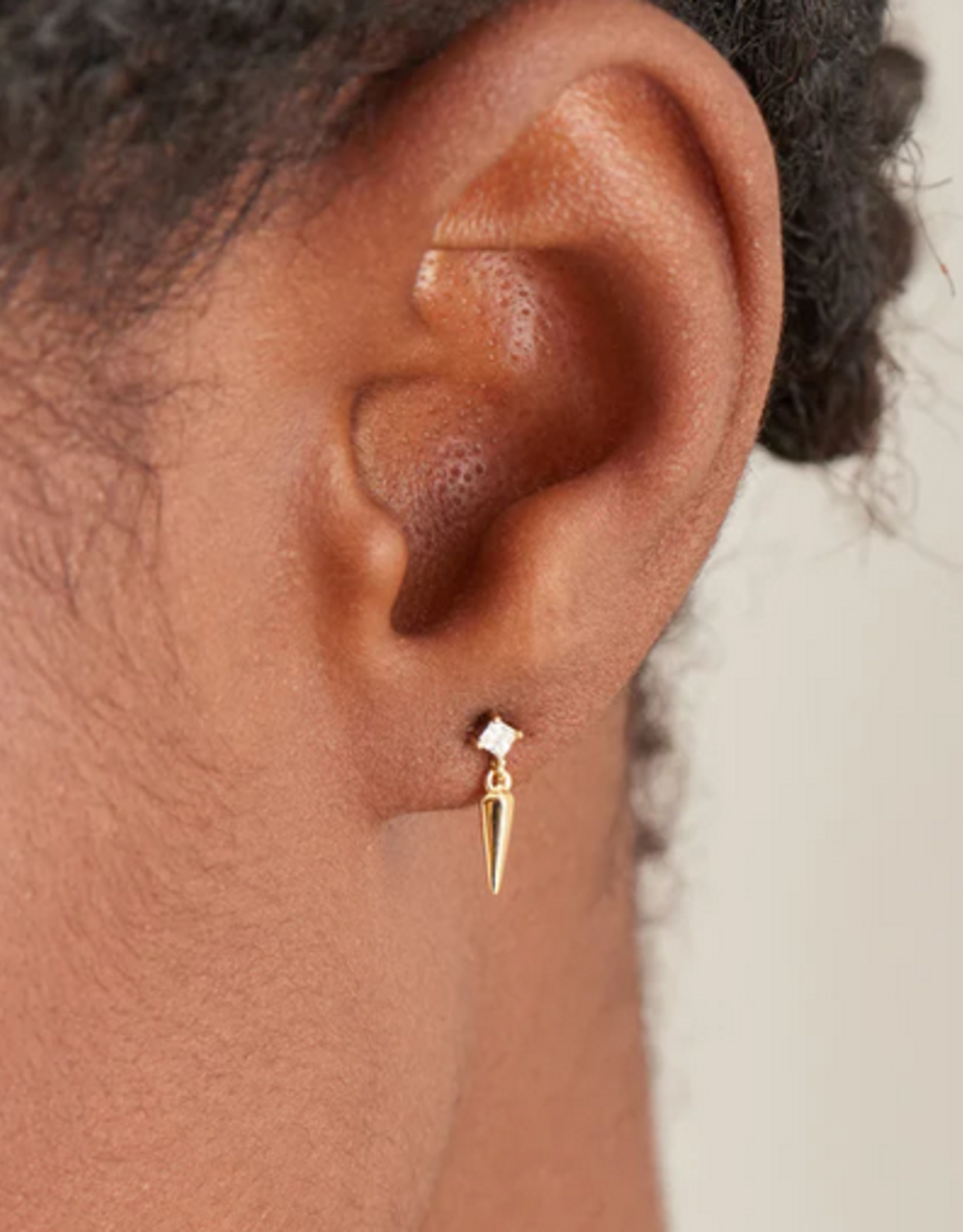 Ania Haie Oorbellen - Sparkle spike stud - goud