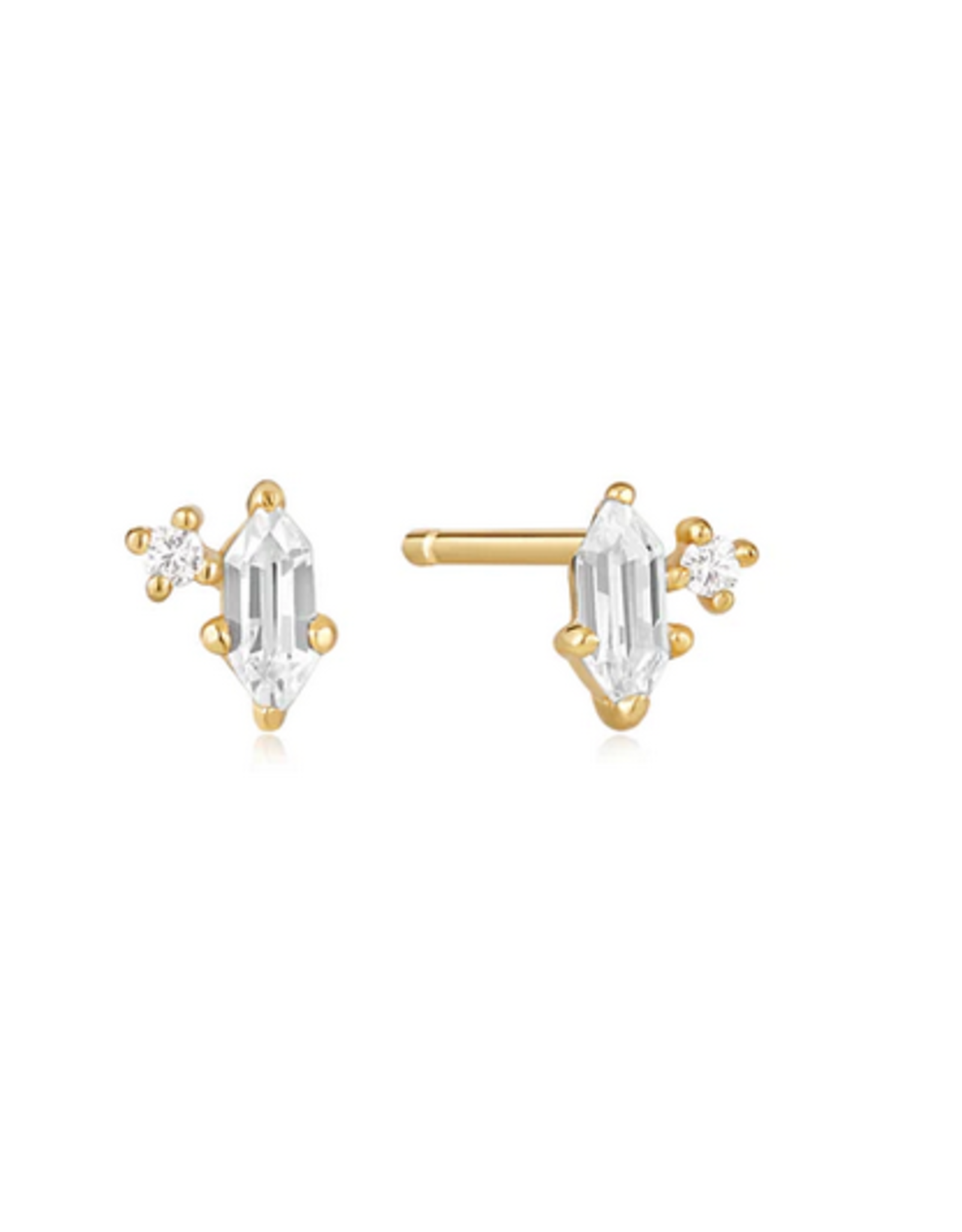 Ania Haie Oorbellen - Sparkle emblem stud - gold