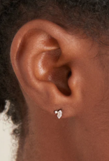 Ania Haie Oorbellen - Sparkle emblem stud - silver