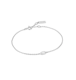 Ania Haie Ania Haie - Sparkle emblem chain bracelet - silver