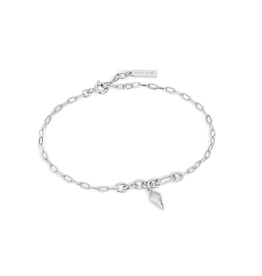 Ania Haie Ania Haie - Armband - Sparkle drop pendant chunky chain - silver