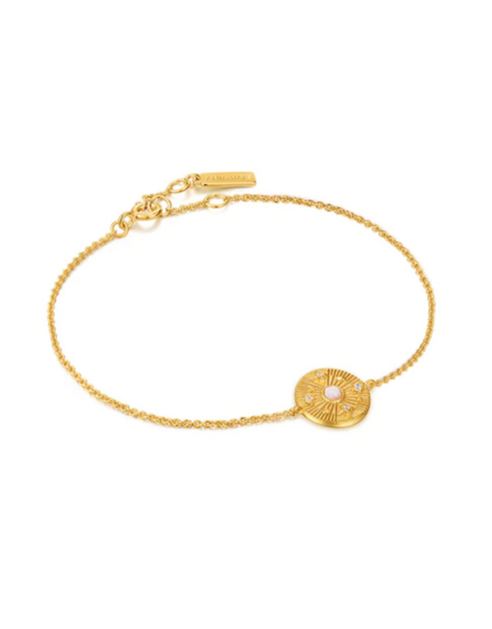 Ania Haie Armband - Scattered stars opal disc - goud