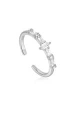 Ania Haie Ring - Sparkle multi stone band - Zilver