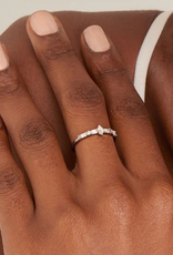 Ania Haie Ring - Sparkle multi stone band - Zilver