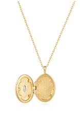 Ania Haie Ketting - Sparkle locket pendant - goud