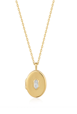 Ania Haie Ania Haie - Sparkle locket pendant necklace - gold