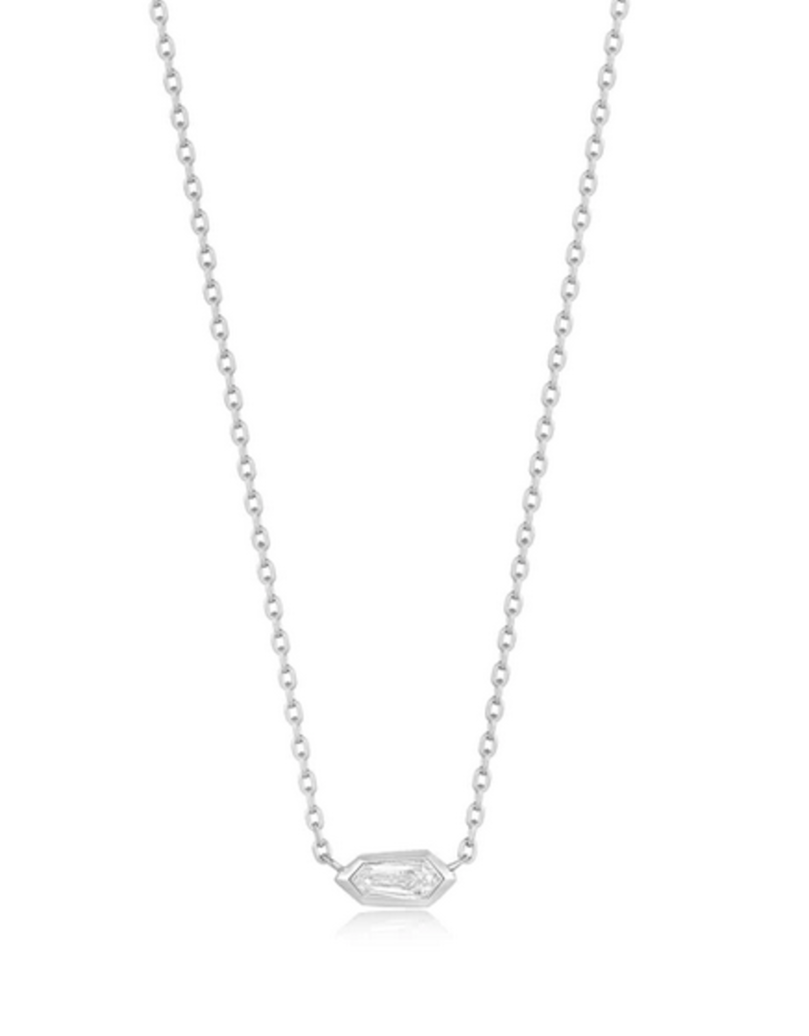 Ania Haie Ketting - Sparkle emblem chain - zilver