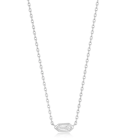Ania Haie Ketting - Sparkle emblem chain - zilver