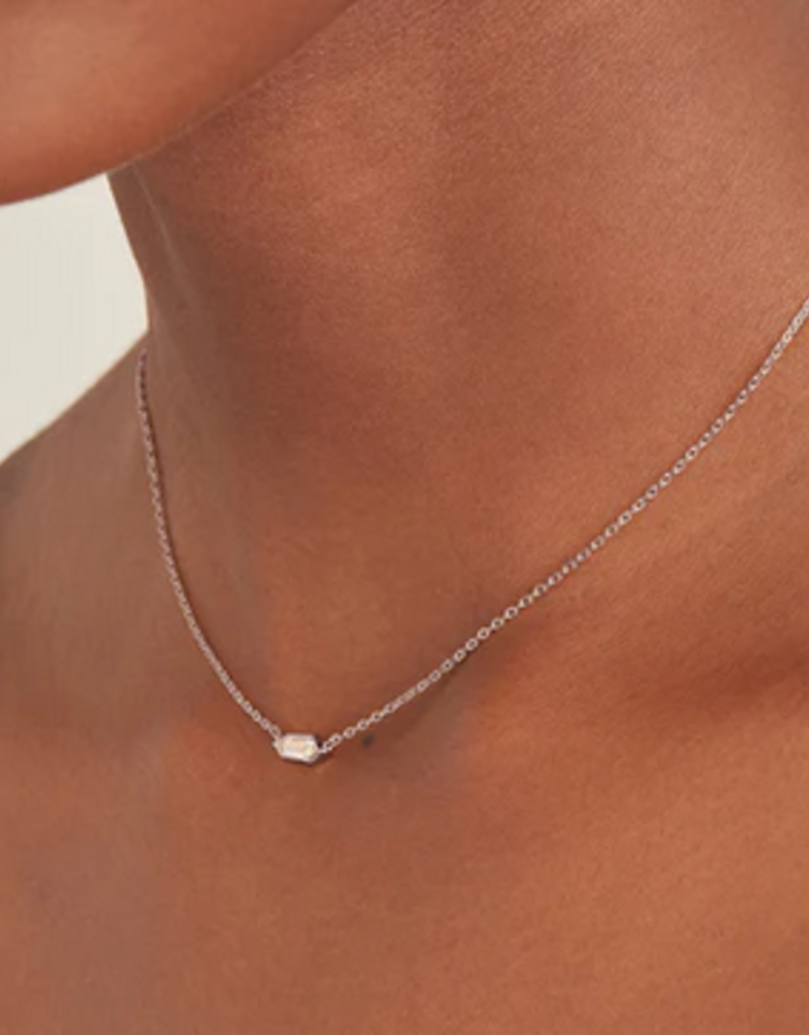 Ania Haie Ketting - Sparkle emblem chain - zilver