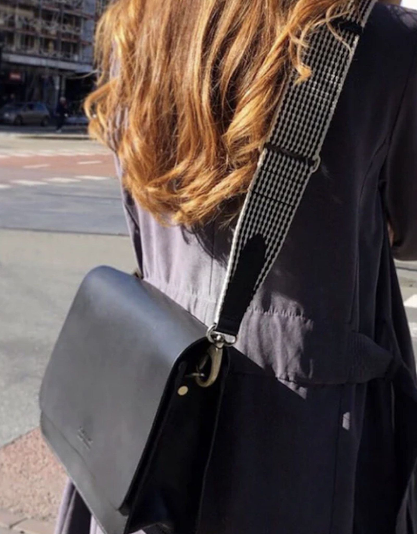 O My Bag O My Bag - Audrey black classic leather - checkered strap