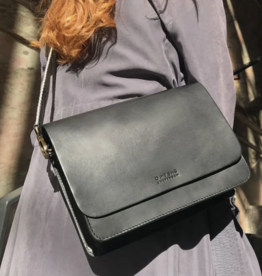 O My Bag Audrey Bag - black classic leather - checkerd strap