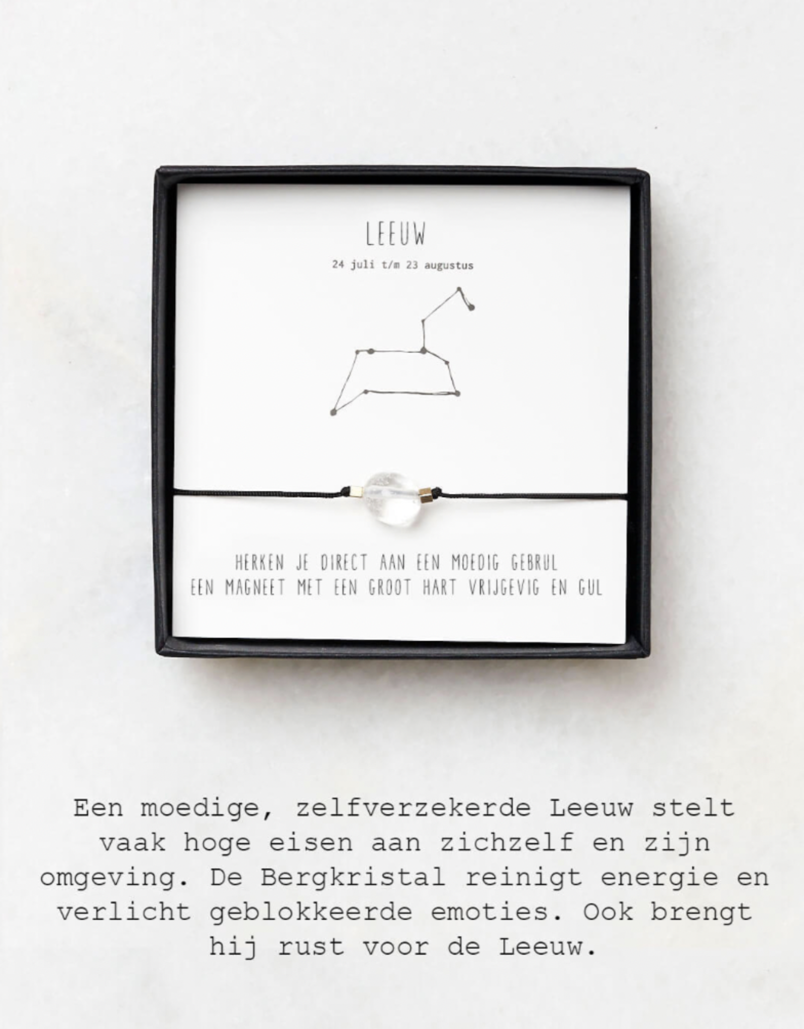 Sterrenbeeld armband leeuw