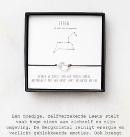 Sterrenbeeld armband leeuw