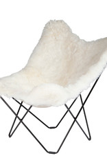 Lounge stoel - Butterfly - Schapenvacht