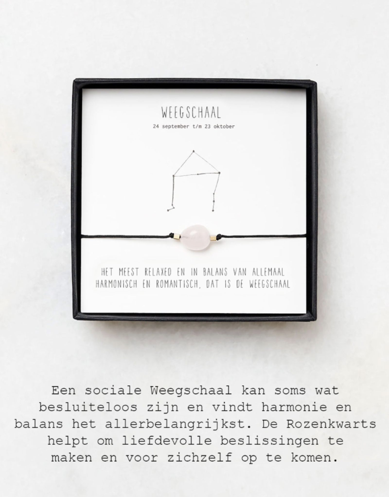 Sterrenbeeld armband weegschaal