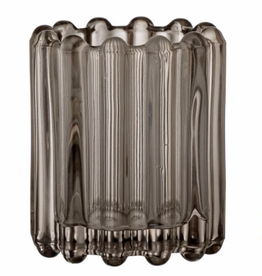 Bloomingville Rosslin votive brown glass stripe