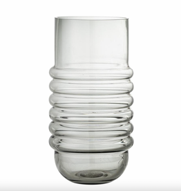 Bloomingville Belma Vase, grey, glass