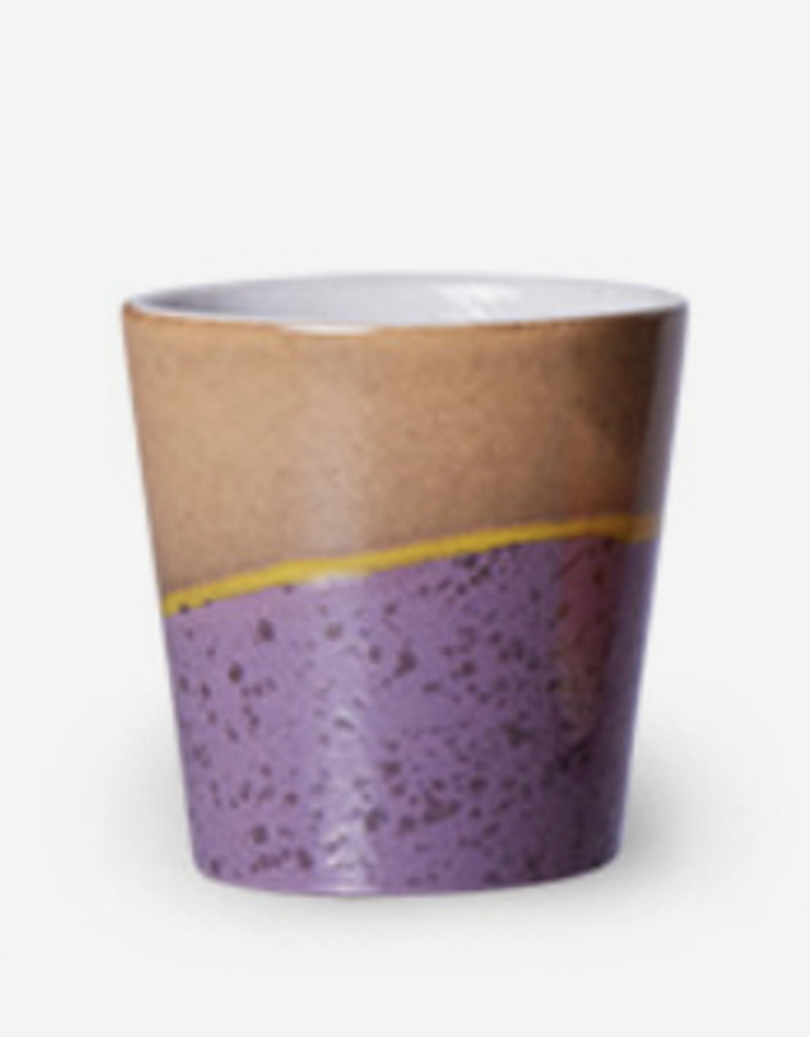 HK Living Hk Living -  70's ceramics -coffee mug - sand/purple