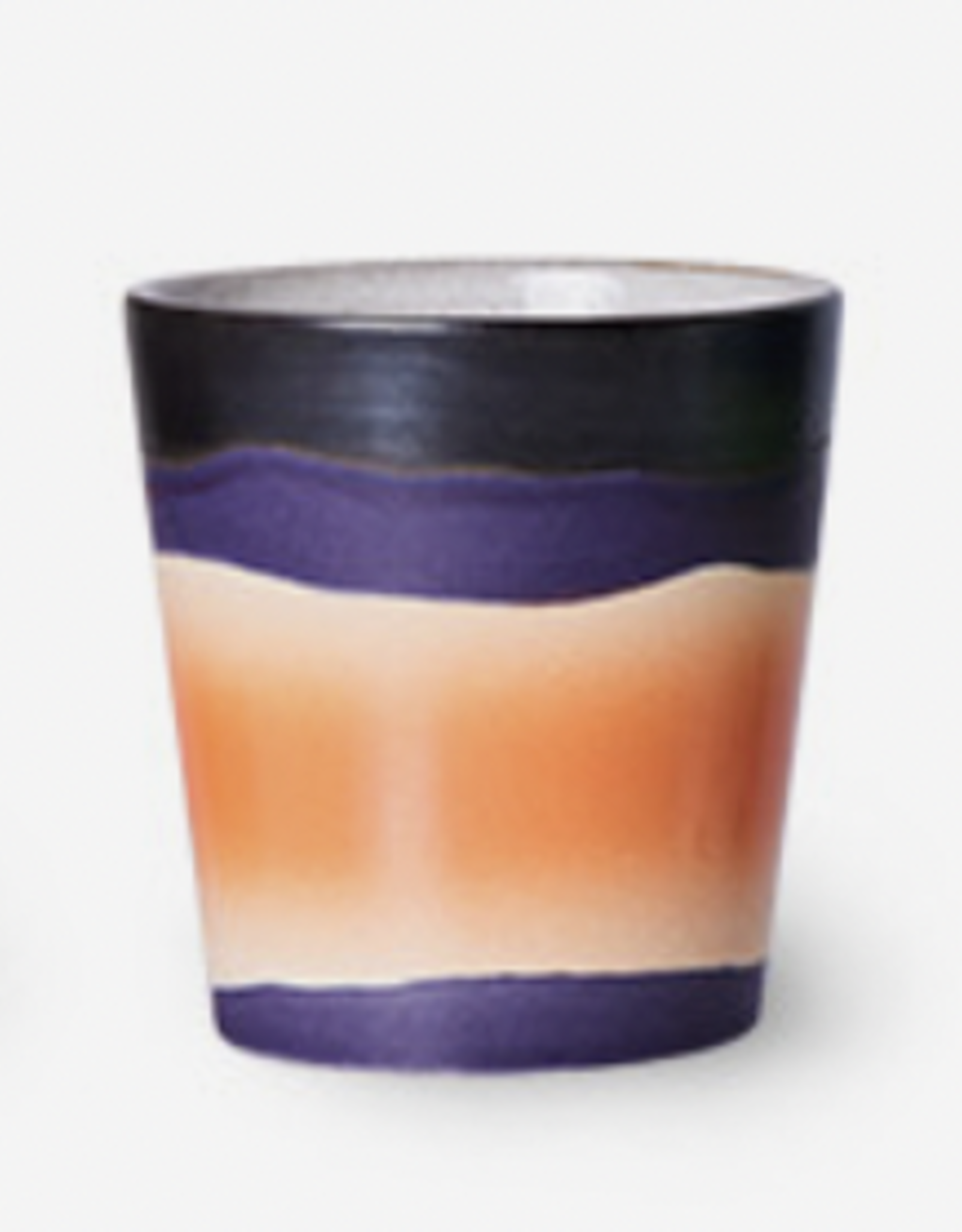 HK Living Hk Living -  70's ceramics -coffee mug - orange/purple