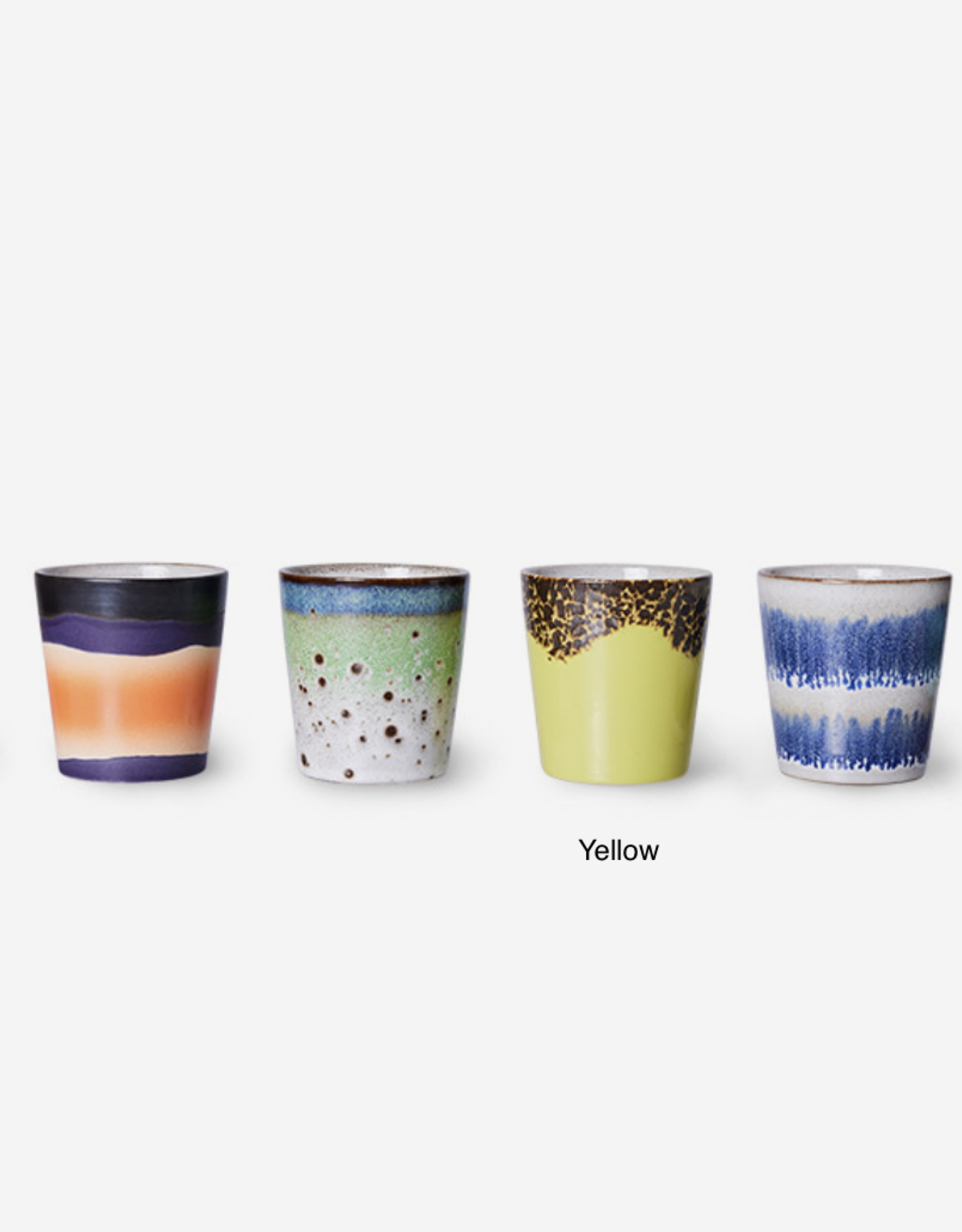 HK Living Hk Living -  70's ceramics - coffee mug - yellow