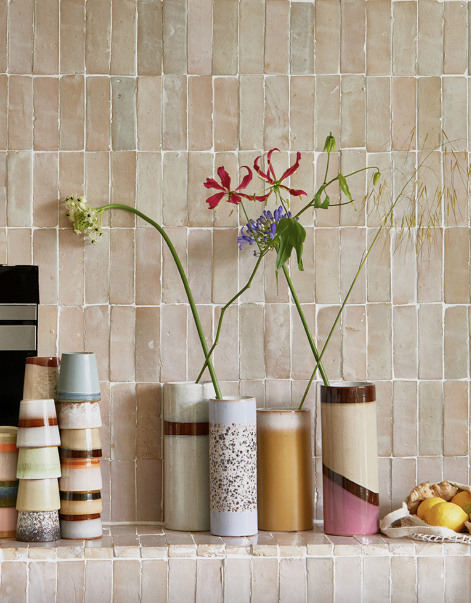 HKliving Vaas - 70's ceramics M - Grain