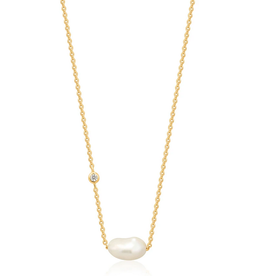 Ania Haie Ketting - Pearl necklace - gold