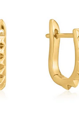 Ania Haie Ania Haie - Oorbellen - Spike huggie hoop gold