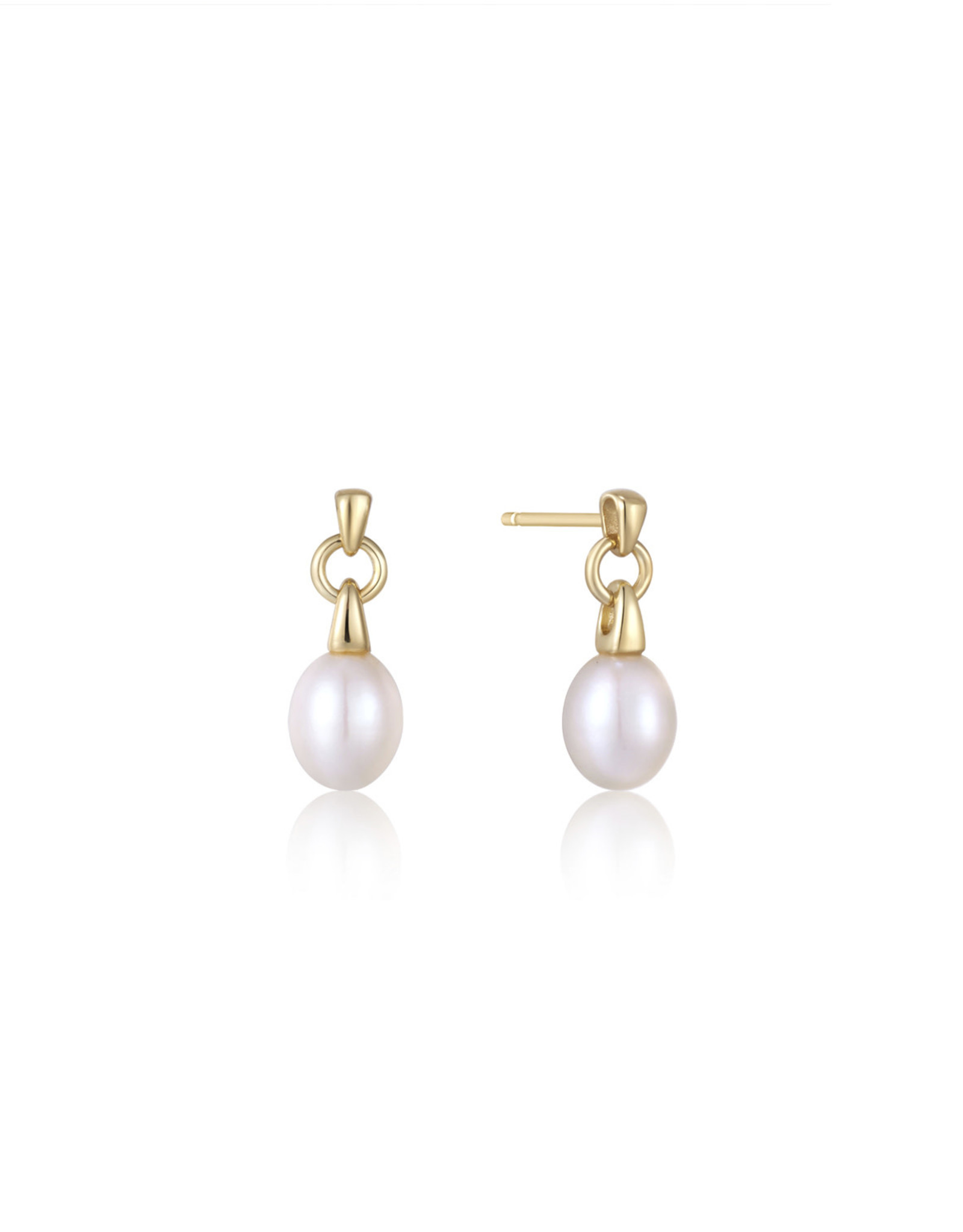Ania Haie Oorbellen - Pearl drop stud - goud