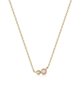 Ania Haie Ania Haie - Ketting - orb sparkle chain pink