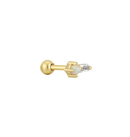 Ania Haie Ania Haie - Oorbel - Kyoto opal sparkle barbell single