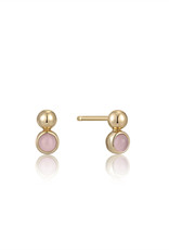 Ania Haie Oorbellen - Sparkle chain pink - gold