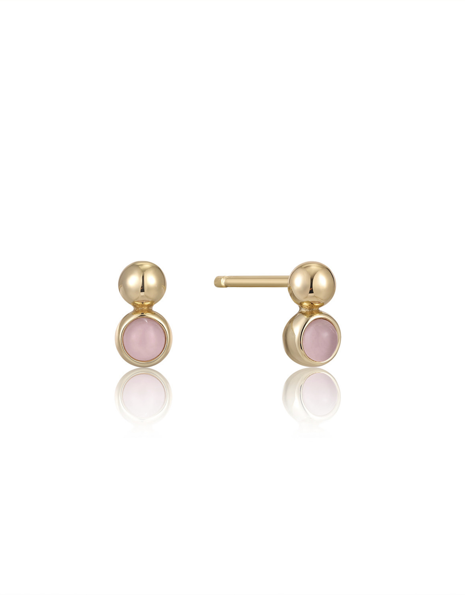 Ania Haie Oorbellen - Sparkle chain pink - gold