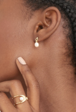 Ania Haie Oorbellen - Pearl drop stud - goud