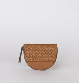 O My Bag O My Bag - Laura coin purse - Cognac woven classic leather