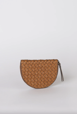 O My Bag Laura coin purse - cognac woven classic leather