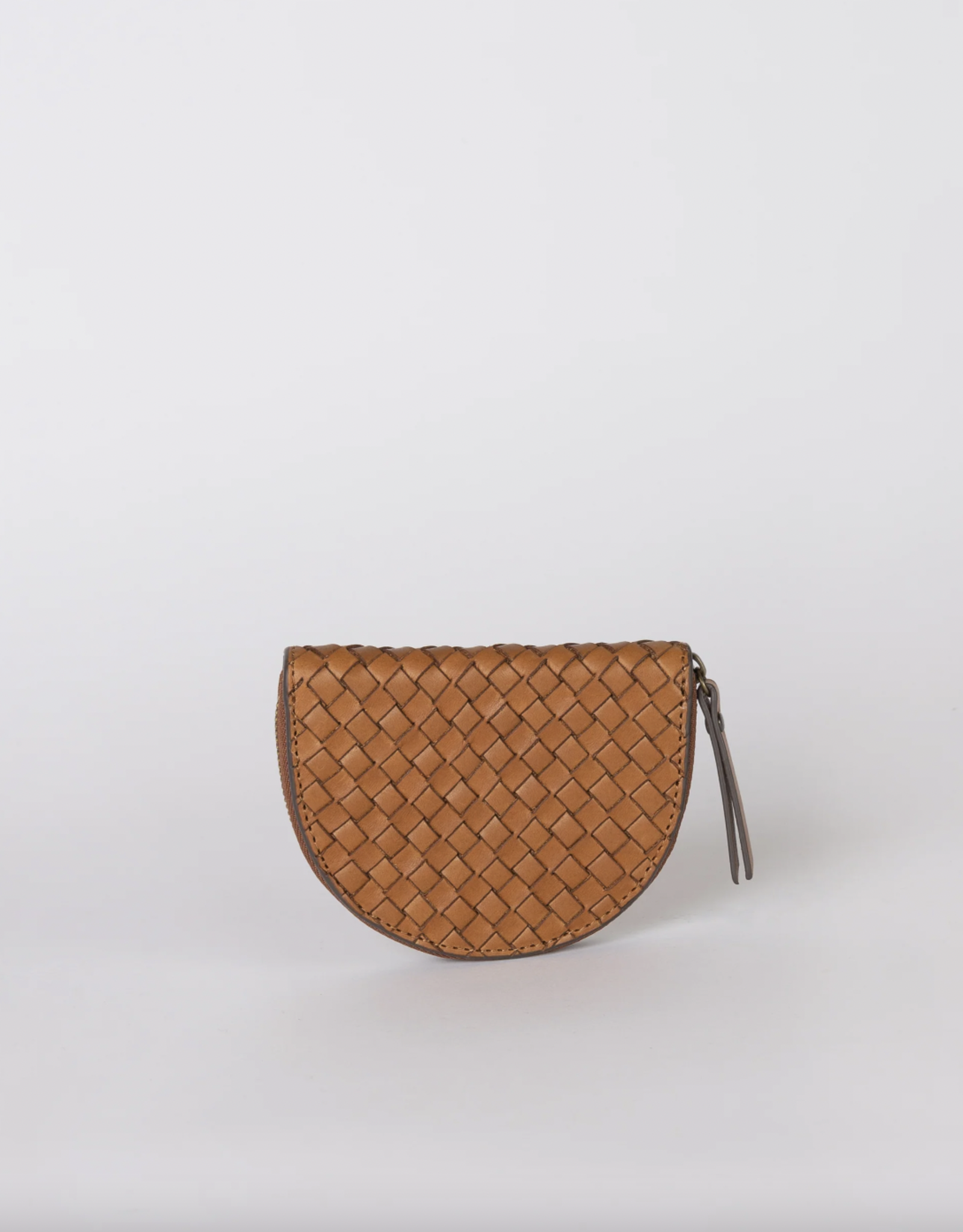 O My Bag Laura coin purse - cognac woven classic leather