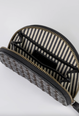 O My Bag Laura coin purse - black woven classic leather