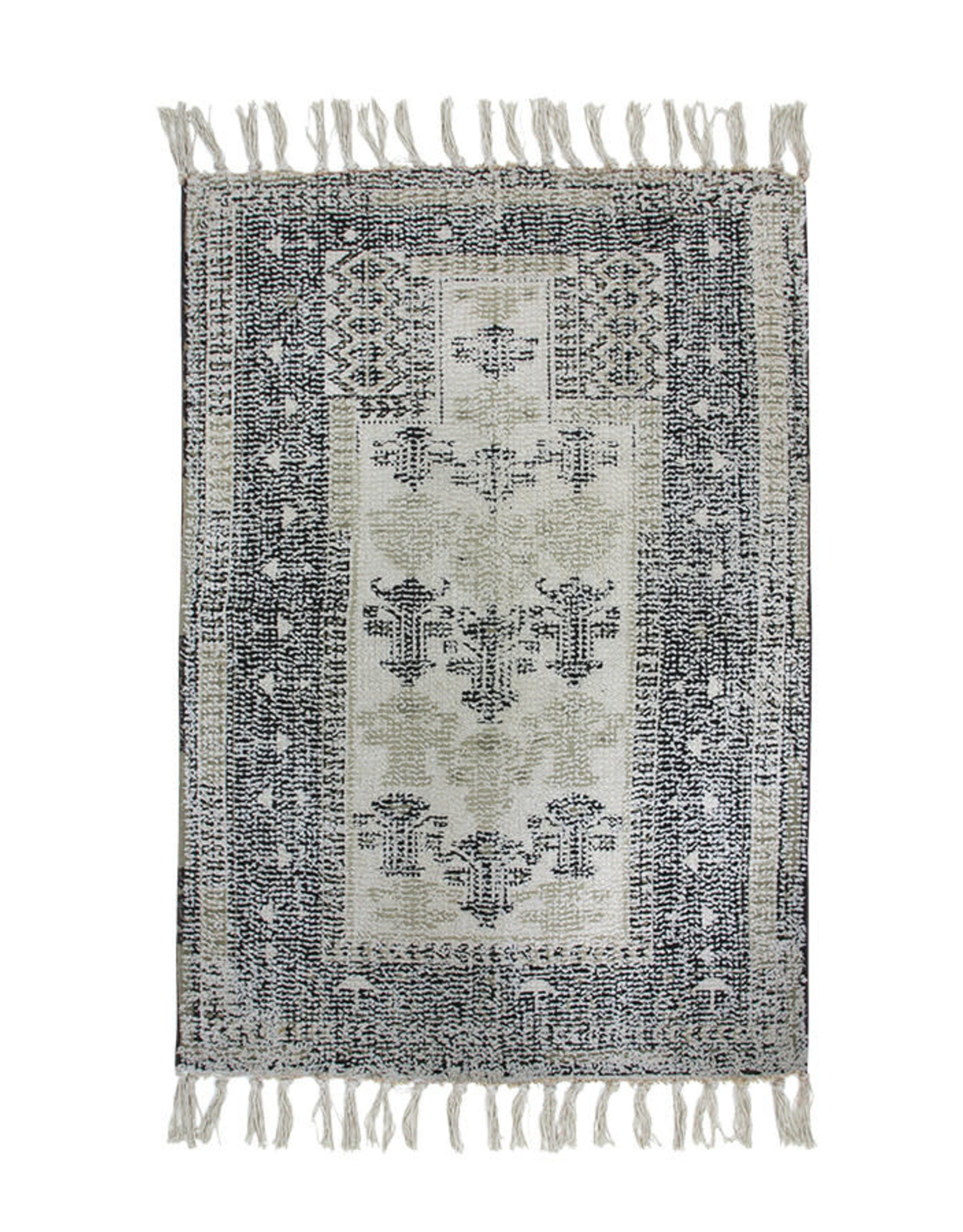 HKliving Badmat -  Printed  Brown/Cream 60x90